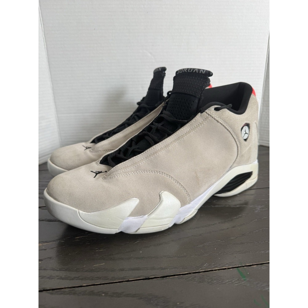 Jordan Air Jordan 14 Retro Desert Sand 2018 Suede Men's Sneakers 487471-021